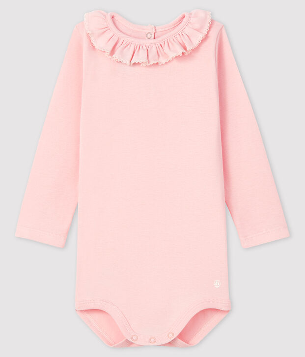 Body manica lunga beb&egrave; femmina rosa
