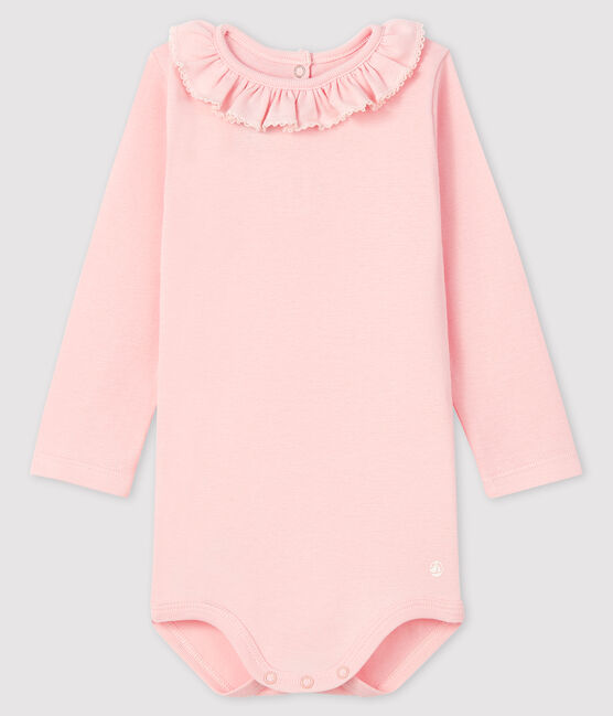 Body manica lunga bebè femmina rosa MINOIS