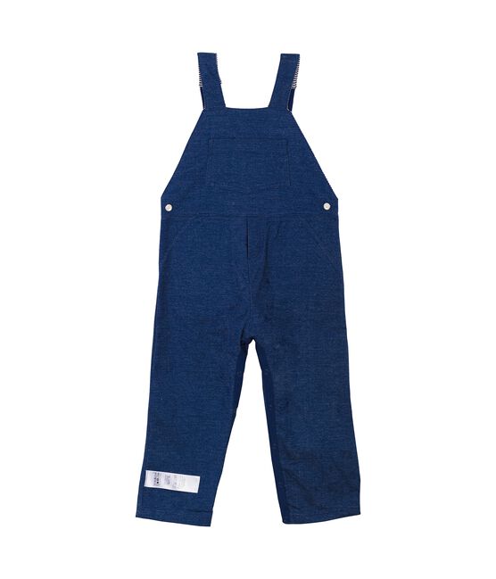 Salopette lunga bebè unisex maglia effetto denim blu MEDIEVAL/beige ECRU CN