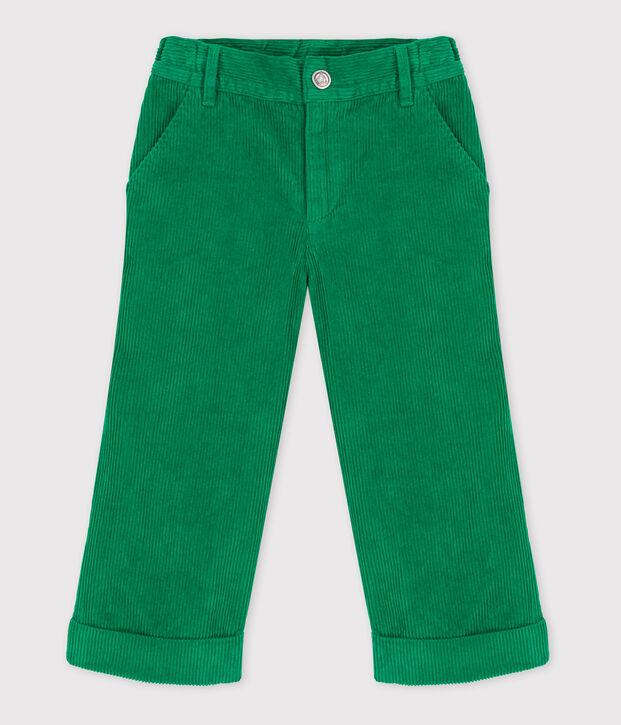 Pantaloni in velluto a costine bambina MATCHA