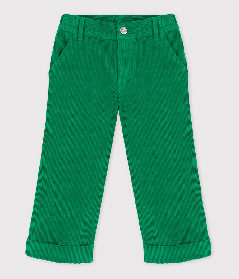 Pantaloni in velluto a costine bambina MATCHA