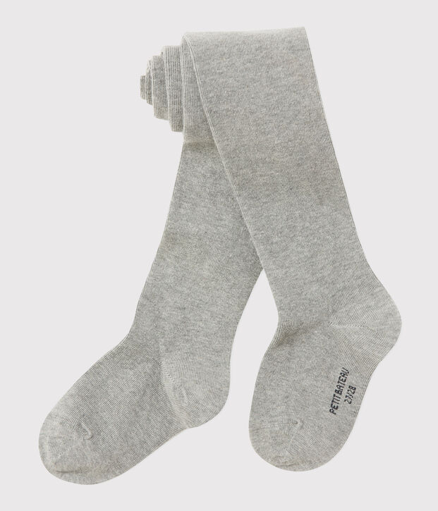 Collant bambina grigio
