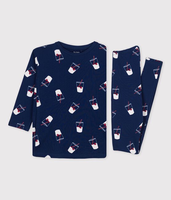 Pigiama allattamento Tajinebanane x Petit Bateau blu MEDIEVAL/bianco MULTICO