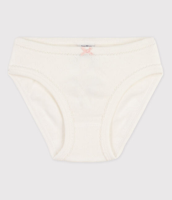 La mutandina in cotone per bambina bianco MARSHMALLOW