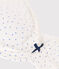 Reggiseno ragazza in cotone ed elastam a pois bianco MARSHMALLOW/ EDNA