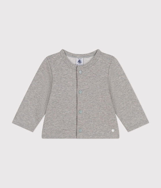 Cardigan in tessuto felpato per bebè grigio CHATON CHINE