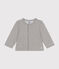 Cardigan in tessuto felpato per bebè grigio CHATON CHINE