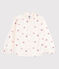 Blusa a maniche lunghe in cotone a cuori bambina bianco AVALANCHE/ MULTICO