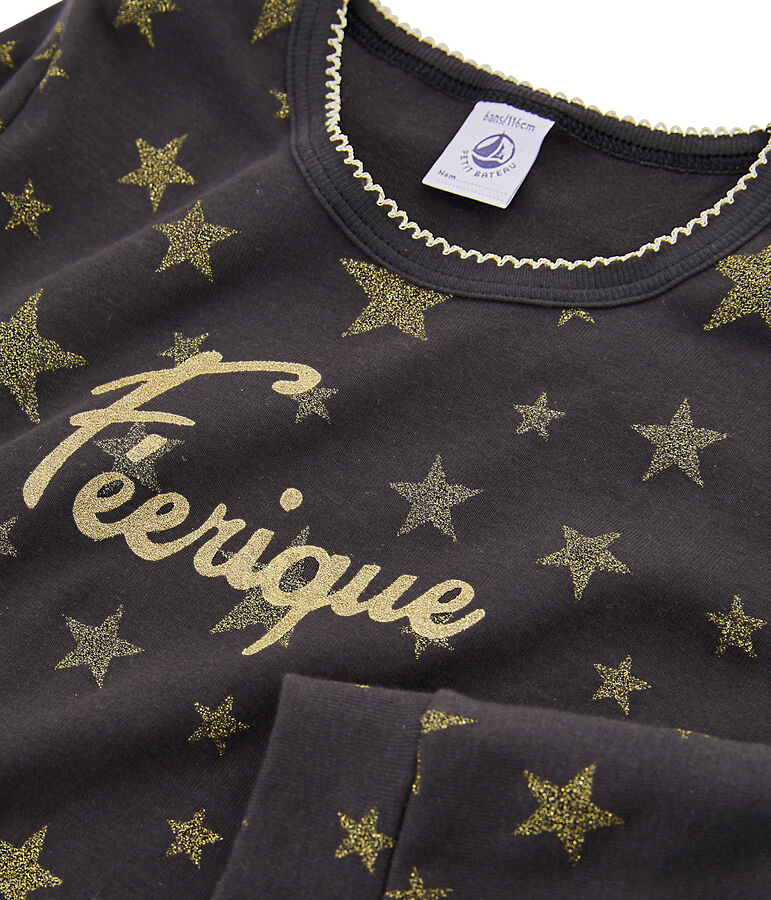 Pigiama bambina a costine grigio CAPECOD/giallo OR