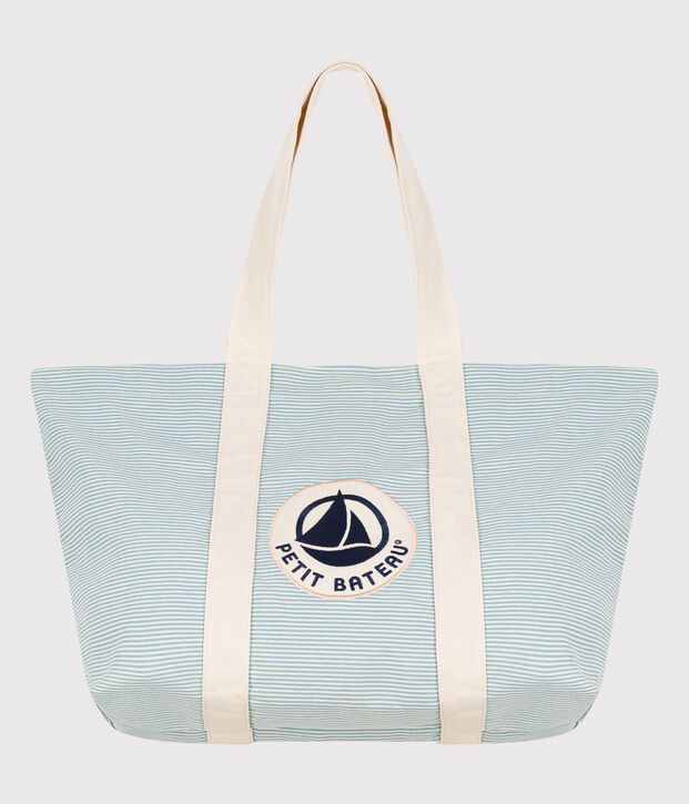 Borsa da mare in cotone multicolore
