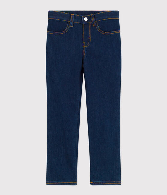 Pantaloni slim in denim bambina blu DENIM BRUT