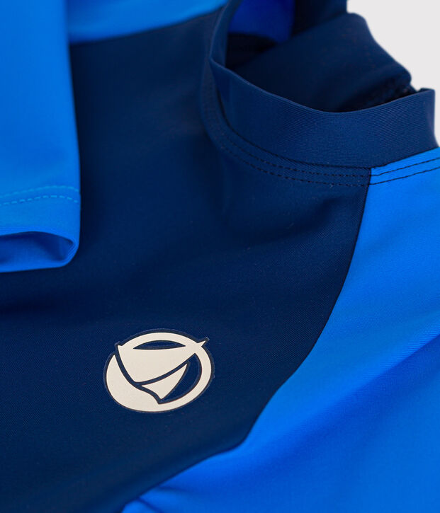 Completo da spiaggia anti uv beb&egrave; blu/blu