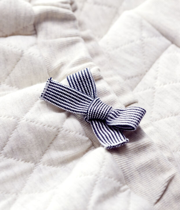 Pantalone trapuntato beb&egrave; beige