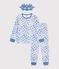 Pigiama travestimento da drago in cotone bambino blu/blu