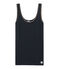 Canottiera donna a costina 2x2 blu SMOKING