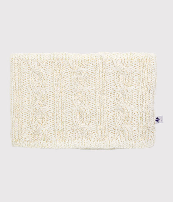 Snood bambina bianco MARSHMALLOW/giallo OR