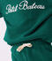 Felpa in cotone con ricamo Petit Bateau neonato verde EVERGREEN