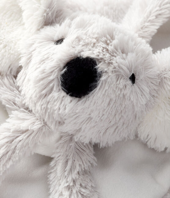 Doudou koala bebè in pile bianco MARSHMALLOW/grigio GRIS