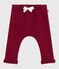 Pantaloni in cotone tinta unita morbido e caldo neonato AMARANTE