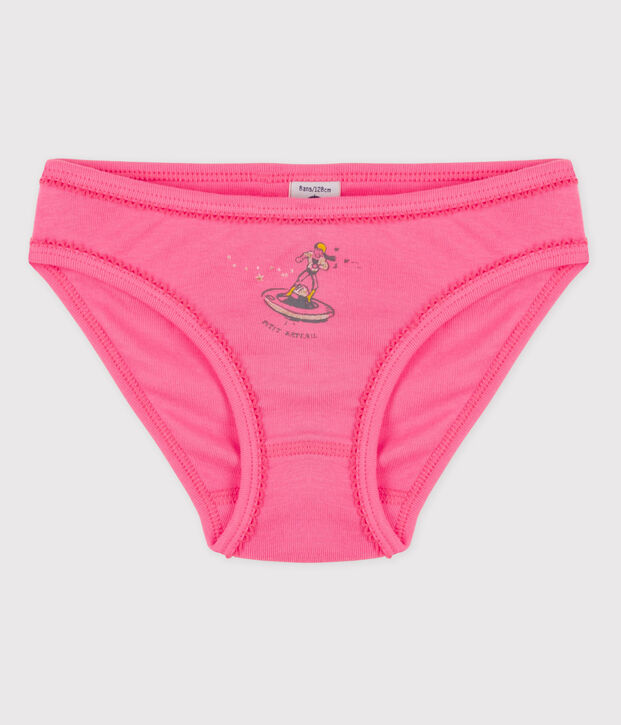 La mutandina in cotone per bambina rosa
