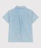 Camicia a maniche corte in cotone bambino blu BLEU CLAIR