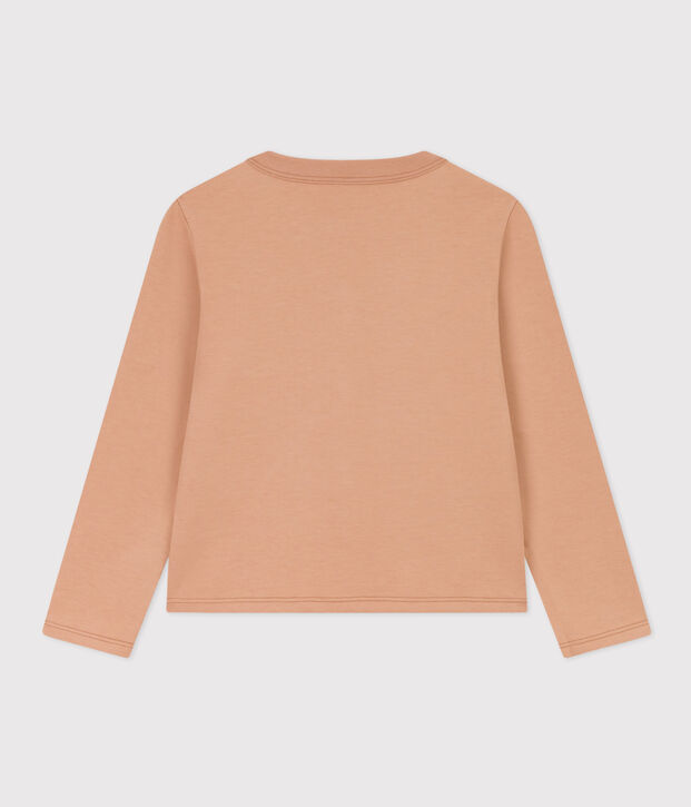 Cardigan in cotone bambina beige