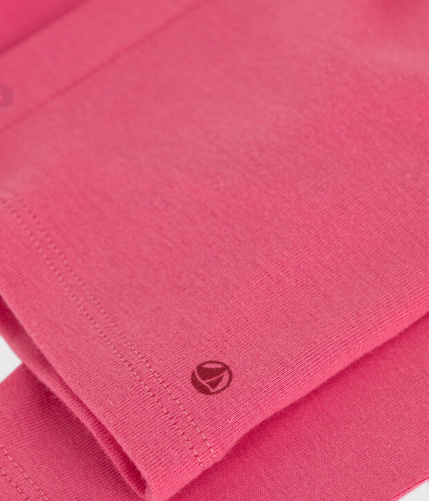 Cardigan in cotone tinta unita neonato rosa