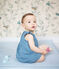 Tutina corta bambina in cotone/lino FONTAINE
