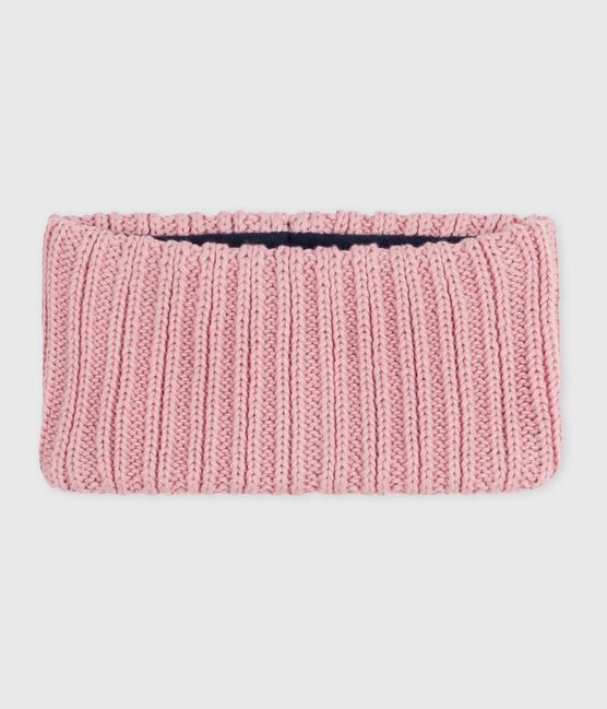 Snood in maglia foderata in pile neonata rosa CHARME