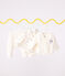 Set 3 pezzi neonato con coprispalle e body con pinguini stampati ecru MILK