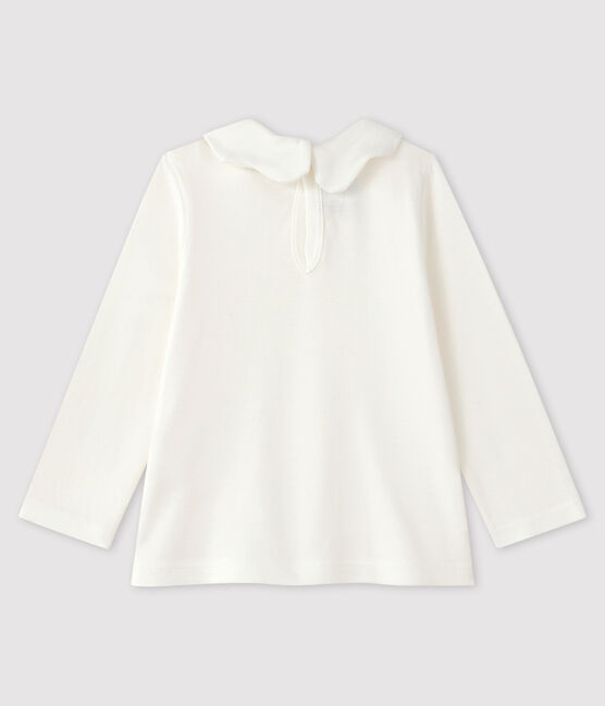 Blusa per bebè in cotone bianco MARSHMALLOW