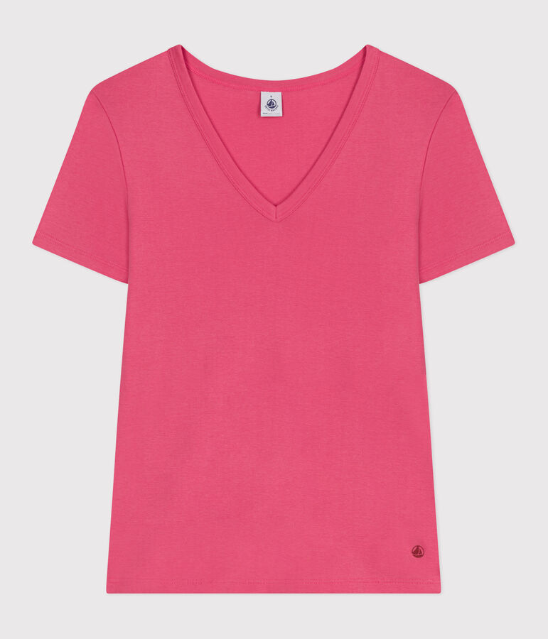 T-shirt L'Iconique in cotone a righe donna rosa