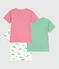 Set di 3 T-shirt bambino a maniche corte in cotone con dinosauri variante 1