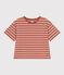 T-shirt LE BOXY in cotone rigato donna FAMEUX/ AVALANCHE