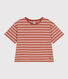 T-shirt LE BOXY in cotone rigato donna