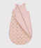 Sacco nanna in velluto neonato TOG 3 rosa SALINE/bianco MULTICO