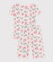 Pigiama capri in cotone a fiori bambina rosa FLEUR/bianco MULTICO