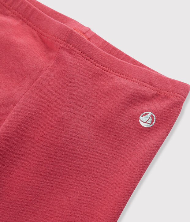 Leggings in jersey bambina rosa