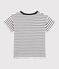 T-shirt  maniche corte in cotone bambino beige/blu