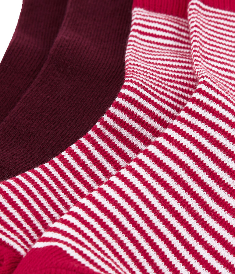 Lotto di 2 paia di calzini multicolore