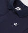 Polo a maniche corte in cotone tinta unita neonato blu SMOKING