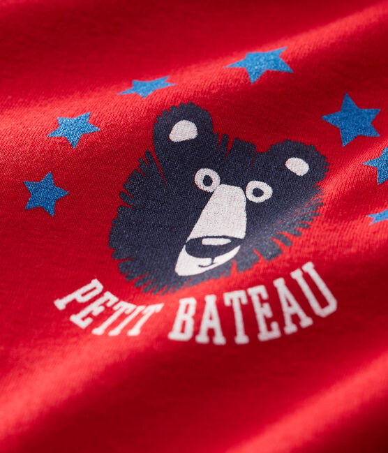 T-shirt bebè maschio rosso TERKUIT