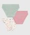 Set di slip in cotone con stampa a fiori bambina variante 1