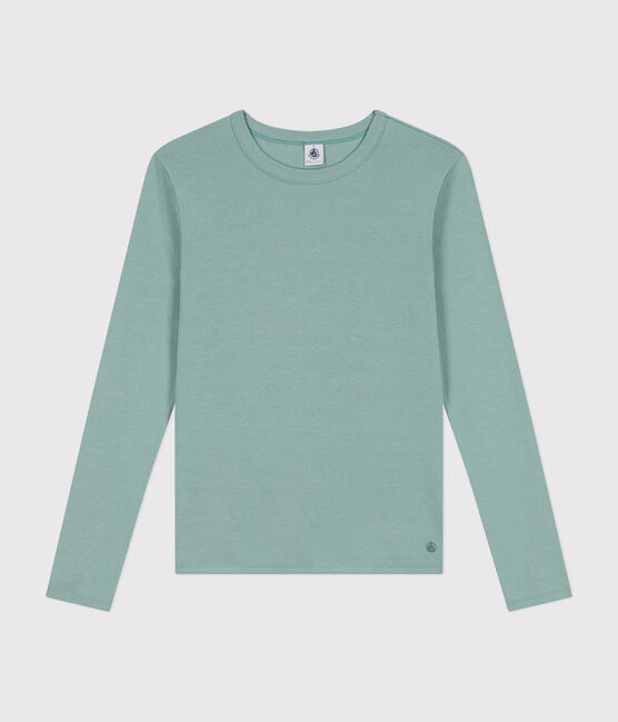 T-shirt L'ICONIQUE girocollo in cotone Donna verde PAUL