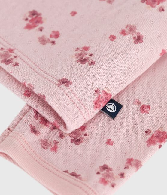 Cardigan in cotone con stampa a fiori neonato rosa JOLI/bianco MULTICO