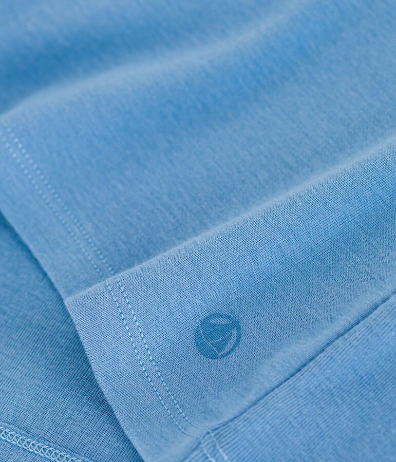 T-shirt L'Iconique in cotone tinta unita donna blu