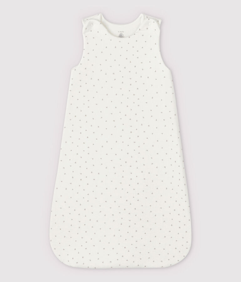 Sacco nanna bianco beb&egrave; in tubique di cotone biologico bianco MARSHMALLOW/bianco MULTICO