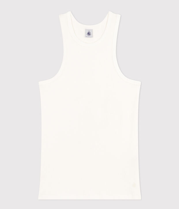 Canotta donna in cotone bianco