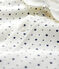 Tutina pigiama con colletto a stelline bebè in cotone biologico bianco MARSHMALLOW/grigio TEMPETE