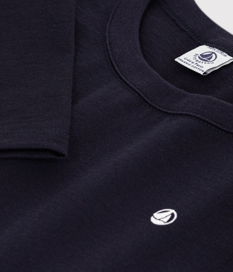 T-shirt maniche lunghe bambino blu